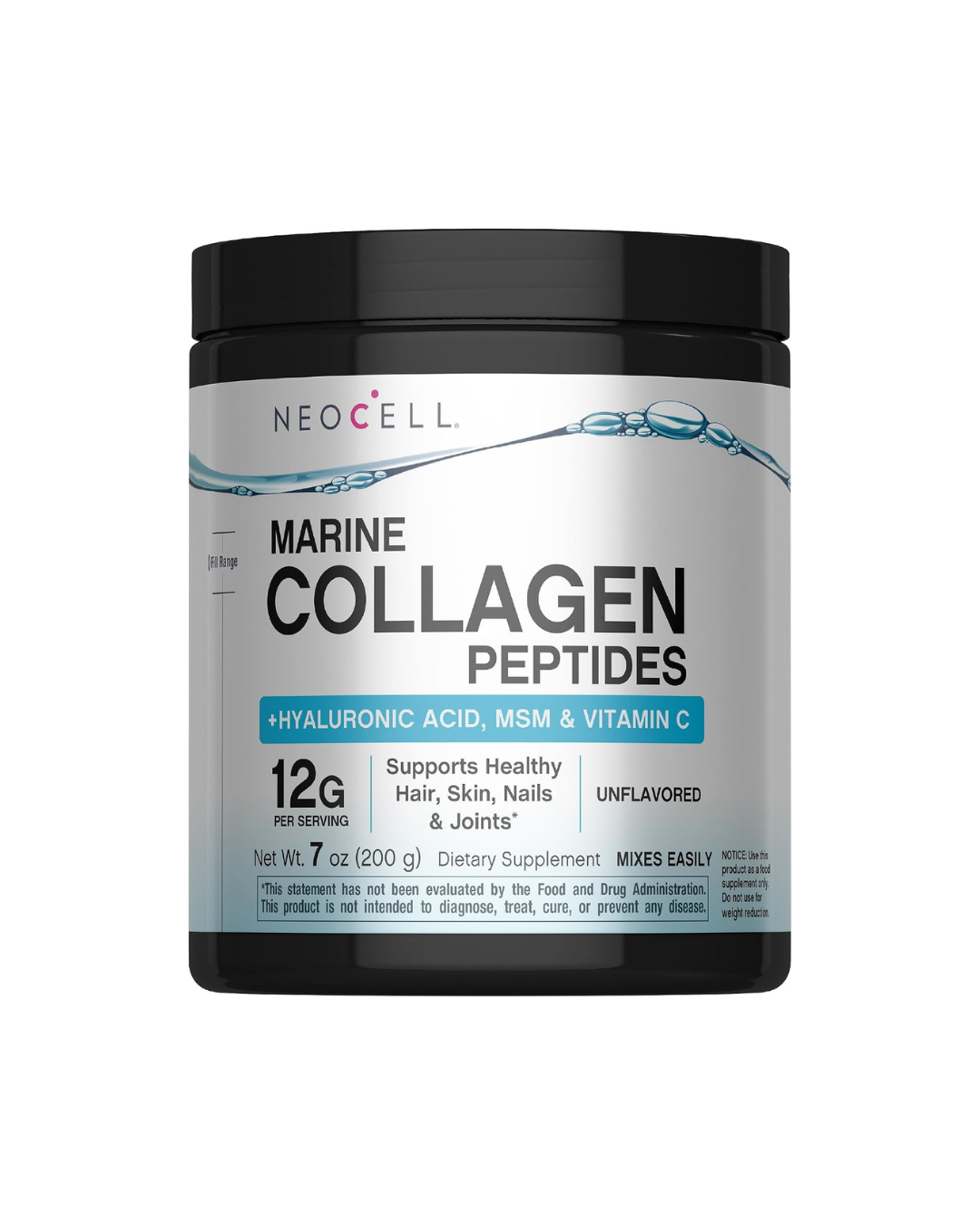 Neocell Marine Collagen Peptides + Hyaluronic Acid, MSM &amp; C 200g