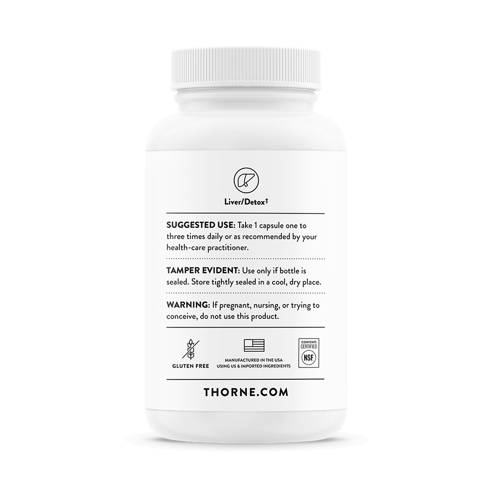 THORNE - Liver Cleanse - Milk Thistle &amp; Berberine Supplement with Burdock &amp; Chicory Extracts 60 Capsules thumbnail 3