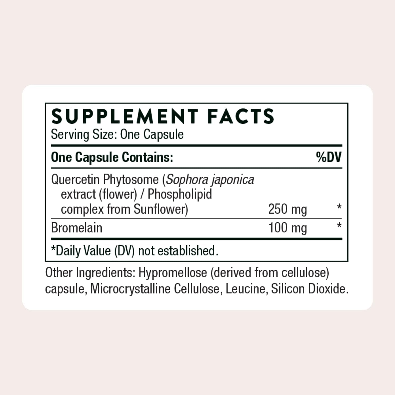 THORNE Quercetin Complex Antioxidant Supplement with Bromelain - 60 Capsules thumbnail 6