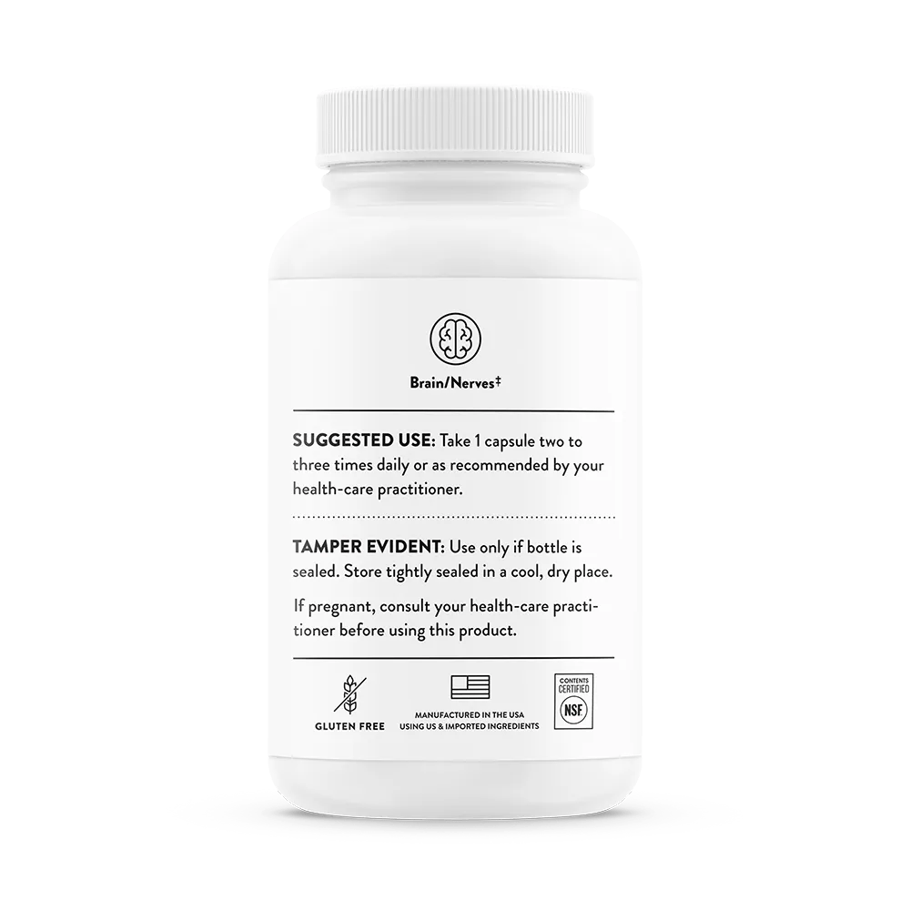 THORNE Acetyl-L-Carnitine, 500 mg per Capsule, 60 Capsules thumbnail 3