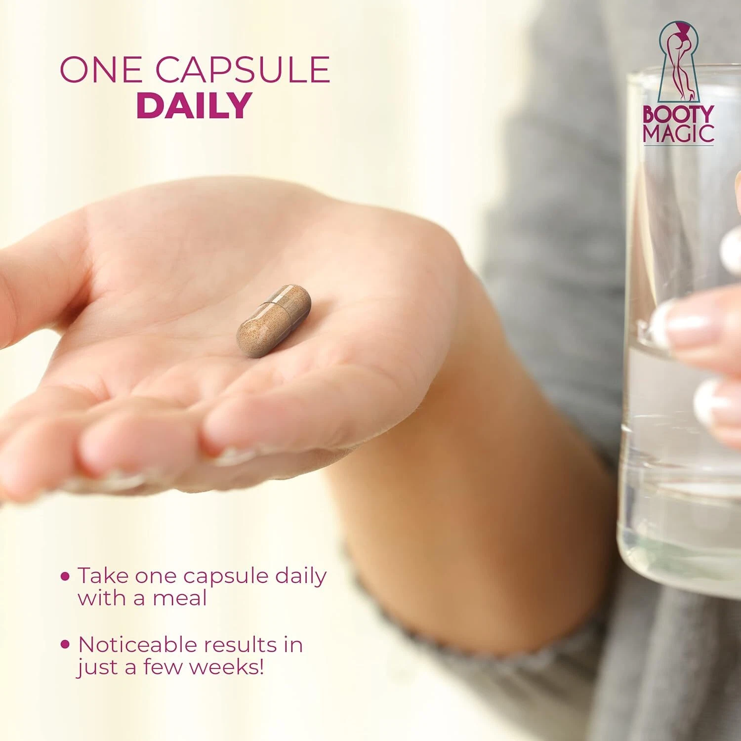 Booty Magic Butt Enhancement Pills 60 Capsules thumbnail 2