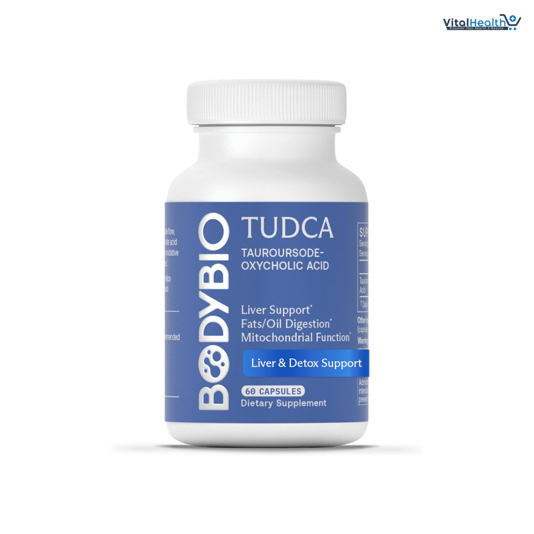 BodyBio TUDCA - Pure Tauroursodeoxycholic Acid Supplement - Support Bile Flow, Fat Metabolism &amp; Liver Detox 60 Capsules thumbnail 4