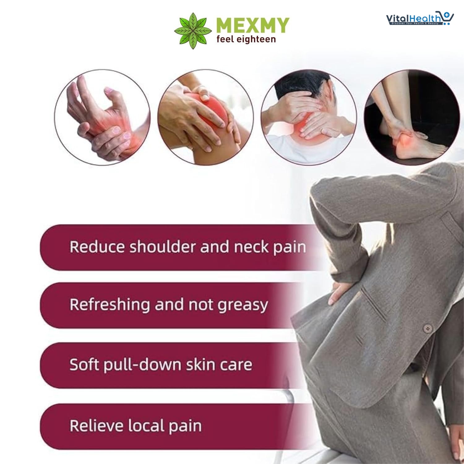 Perfectx Joint &amp; Bone Therapy Cream, Perfectx Intensive Joint &amp; Bone Therapy Cream, Intensive Concentrate for Joint and Muscle Recovery, Provides Relief for Back, Neck, Hands, Feet thumbnail 6