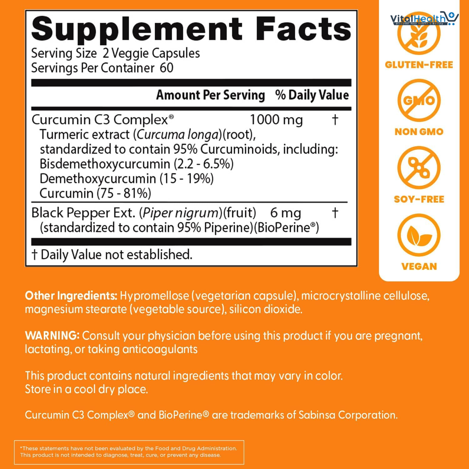 Doctors BEST High Absorption Curcumin from Turmeric Root, Supports Joint Health, Non-GMO, Gluten Free, Soy Free, Vegan 120 Veggie Caps thumbnail 5