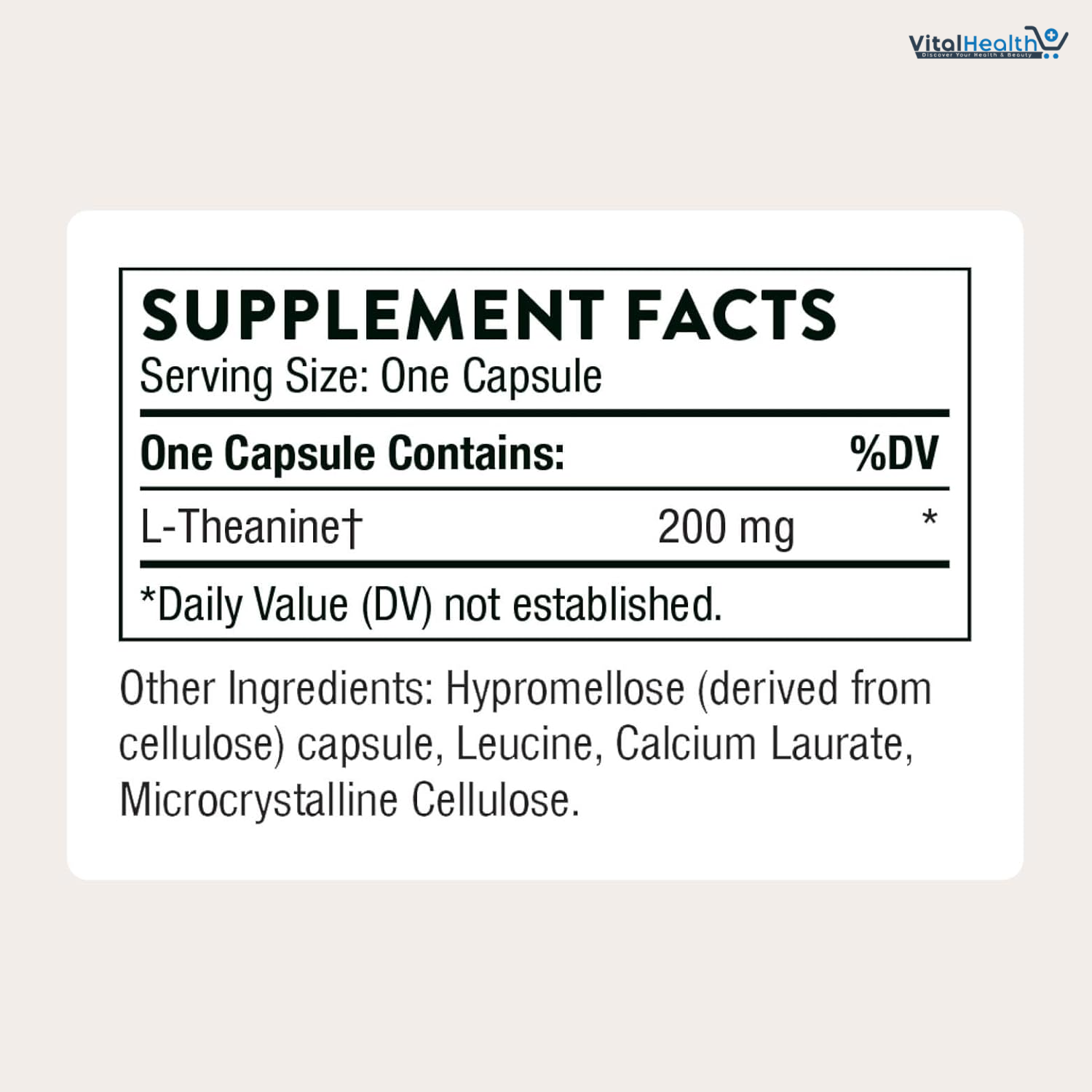 THORNE - Theanine - 200mg of L-Theanine - Support a Healthy Stress Response, Relaxation, and Focus - Increases Brain Alpha-Wave Production* - 90 Capsules thumbnail 4