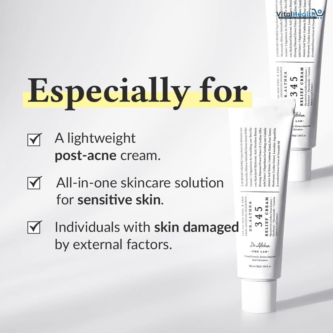 Dr Althea 345 Relief Cream – Gentle Soothing Daily Skincare – 50ML thumbnail 5