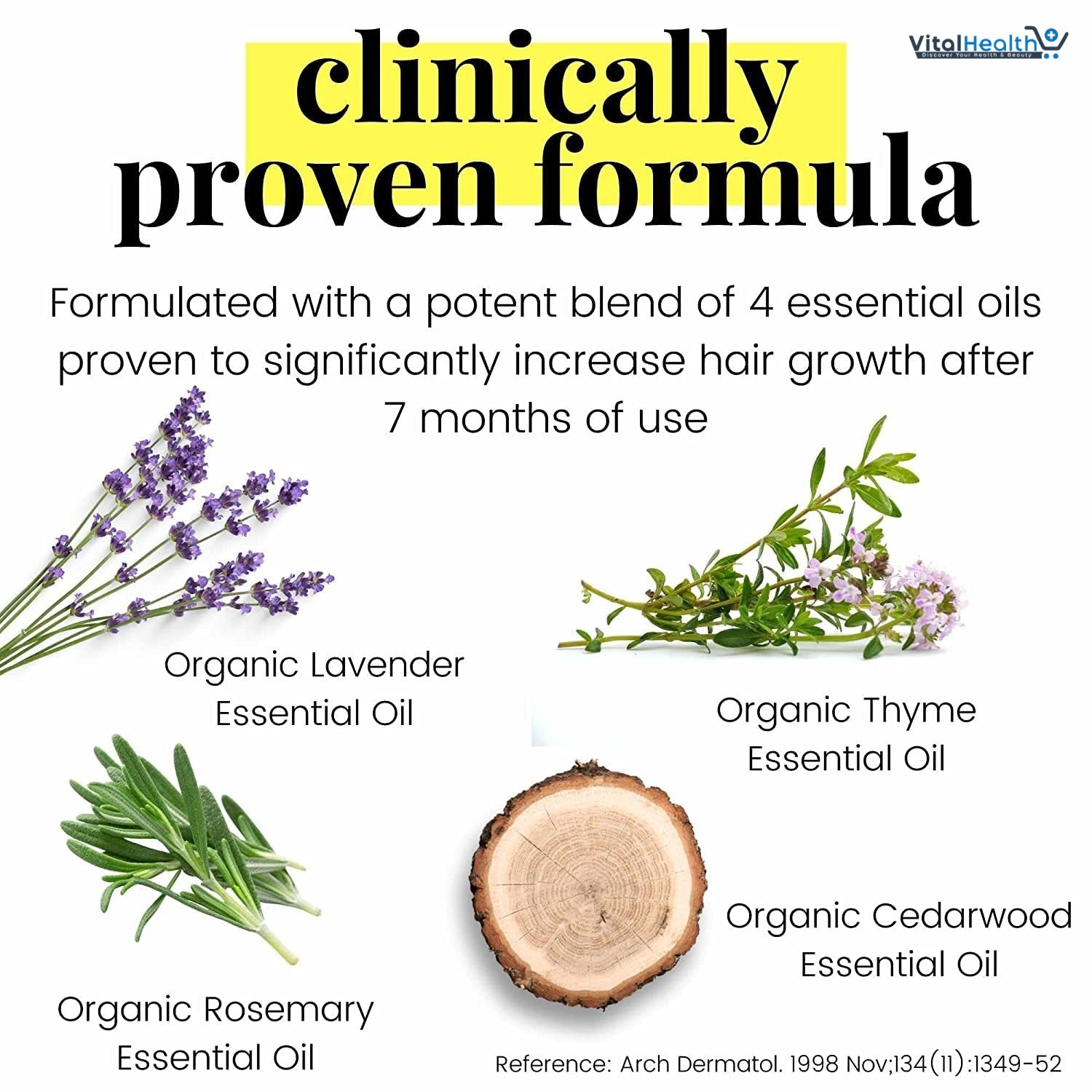 Vegan Mia Organic Rosemary Oil for Hair Growth &amp; Intense Nourishment with Castor, Jojoba, Argan, Amla &amp; More Dandruff &amp; Dry Scalp Treatment | Get Healthier, Shiny Hair Naturally, 1 fl oz thumbnail 5
