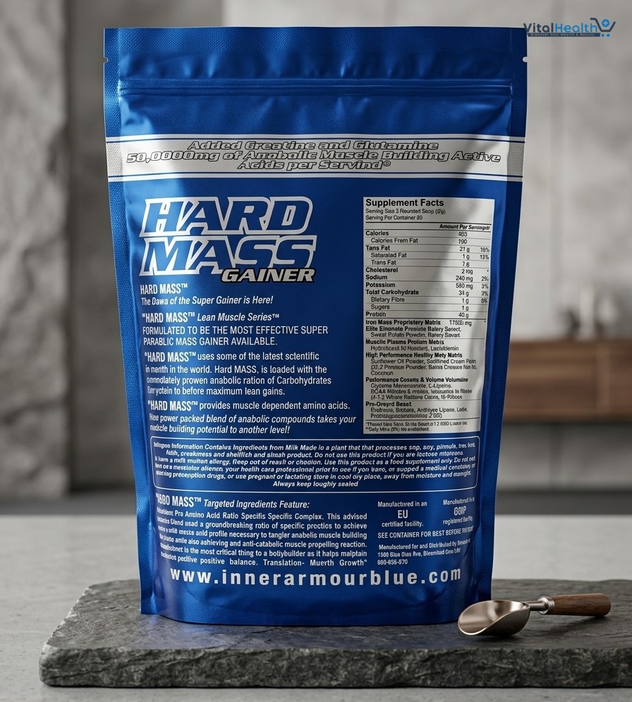 Inner Armour Hard Mass Gainer 2 lbs – High Calorie Weight &amp; Muscle Gain Formula | 28 Servings thumbnail 3