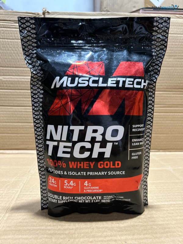 MUSCLETECH NITRO-TECH 100% Whey Gold Protein Powder 2lbs – Premium Whey Blend for Muscle Recovery &amp; Lean Muscle Support thumbnail 2