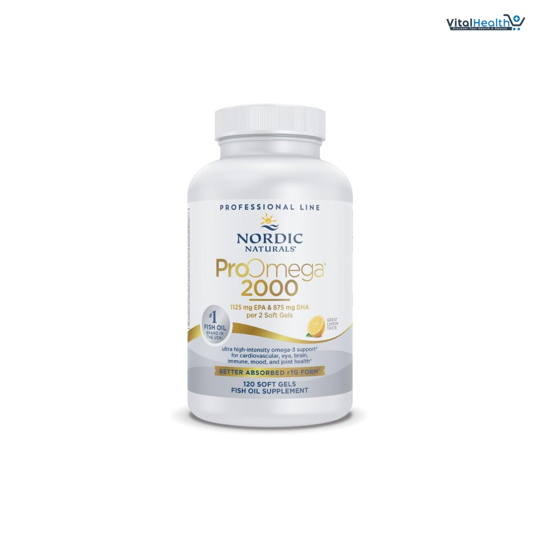Nordic Naturals ProOmega 2000, Lemon Flavor - 120 Soft Gels - 2150 mg Omega-3 - Ultra High-Potency Fish Oil - EPA &amp; DHA thumbnail 7
