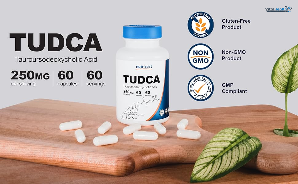Nutricost Tudca 250mg, 60 Capsules (Tauroursodeoxycholic Acid) 60 Capsules thumbnail 3