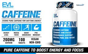 Evlution Nutrition Caffeine - Energy, Focus, &amp; Endurance Support - 200mg of Caffeine Per Serving _ 100 Tablets thumbnail 3