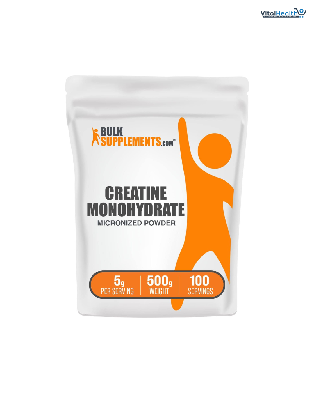 BulkSupplements.com Creatine Monohydrate Powder - Micronized Creatine Powder, Unflavored - Pure &amp; Gluten Free, 5g per Serving, 500g thumbnail 5