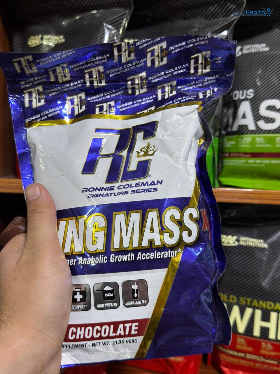 Ronnie Coleman King Mass Chocolate Protein Weight Gainer Powder for Muscle Mass &amp; Strength thumbnail 2