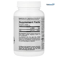 California Gold Nutrition Biotin 5,000 mcg 120 Veggie Capsules thumbnail 2