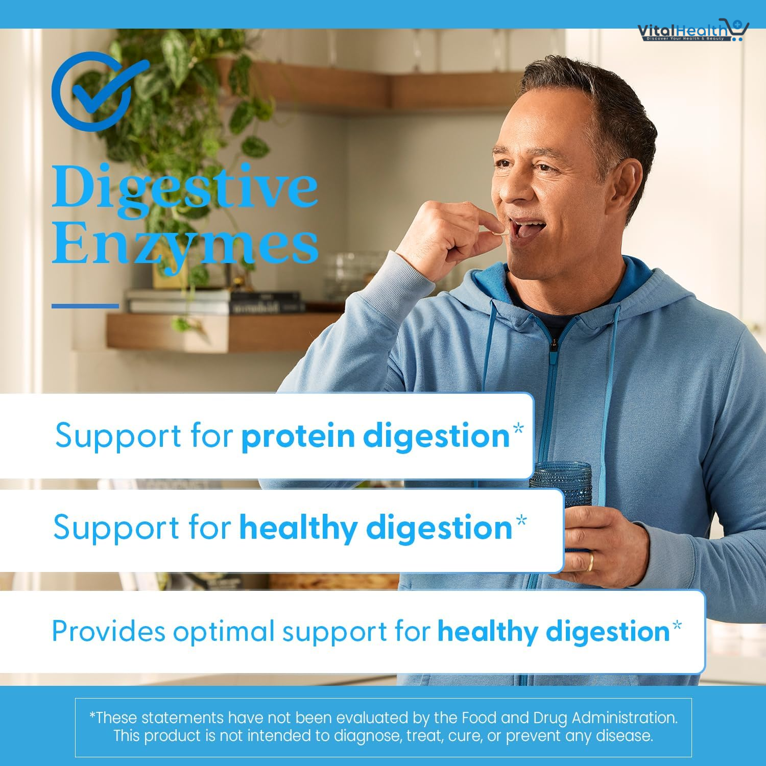 Doctors Best Digestive Enzymes, Supports Digestive Wellness, Non-GMO, Vegetarian 90 Veggie Caps thumbnail 2