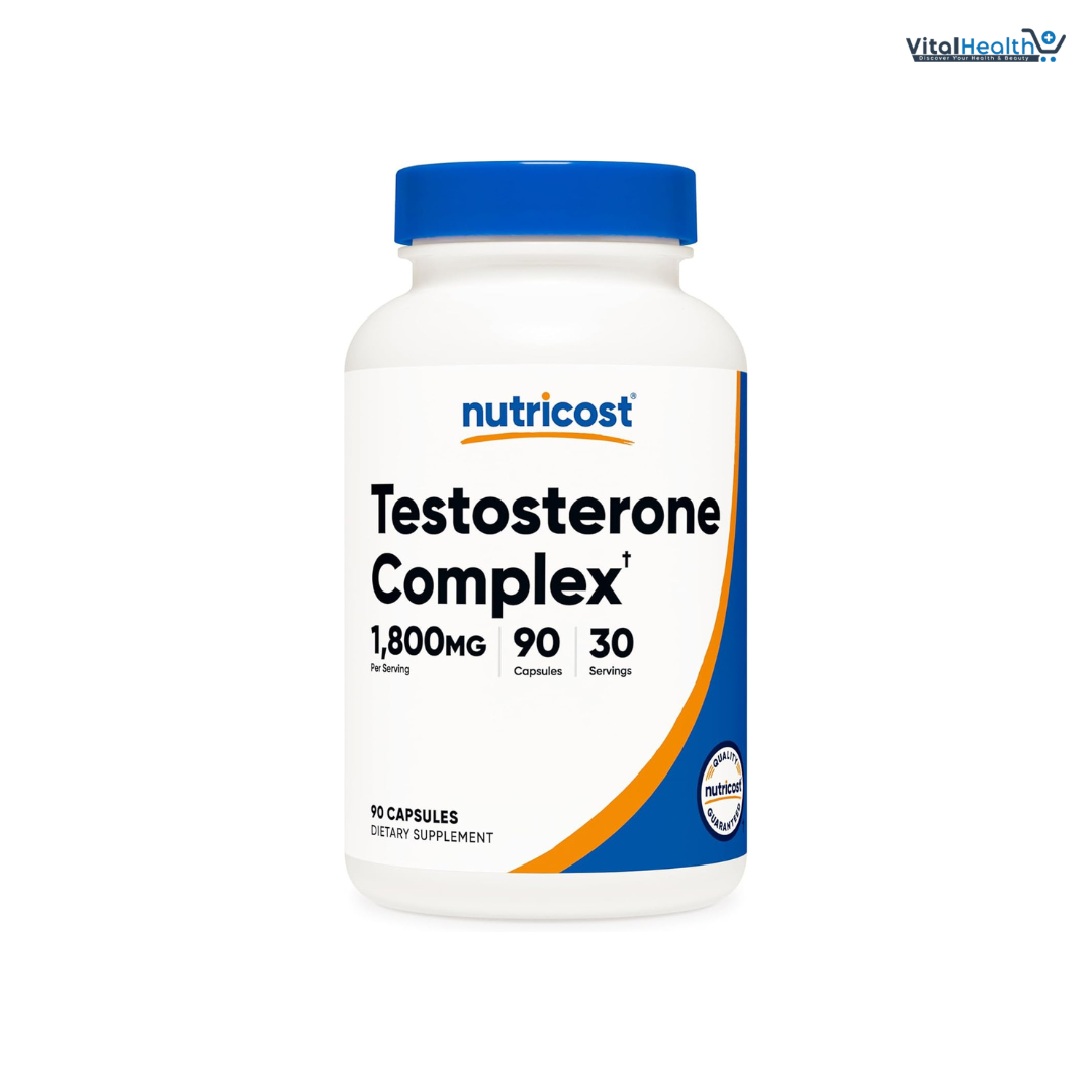 Nutricost Testosterone Complex 1800mg 90 Capsules thumbnail 2