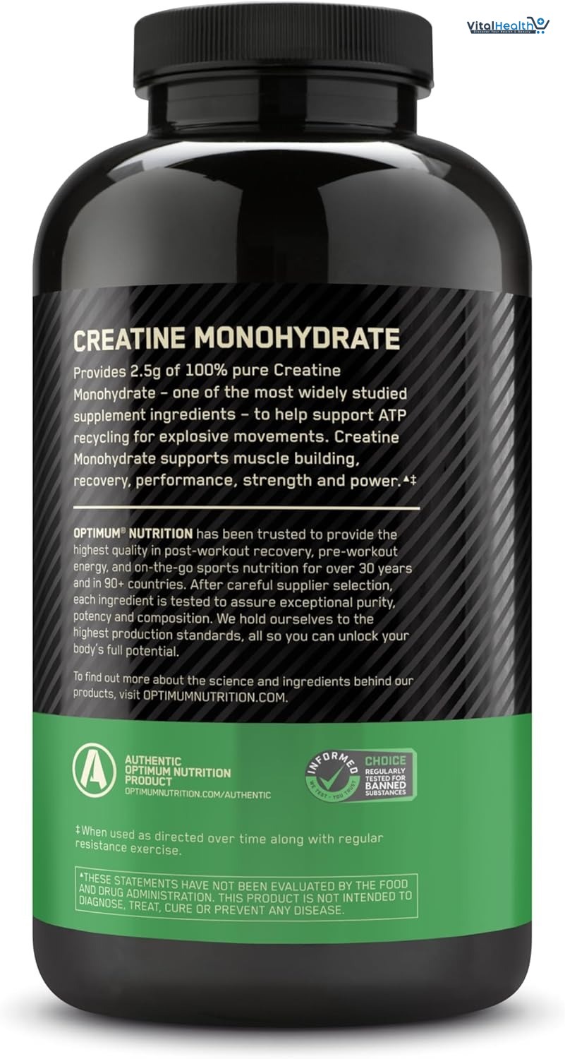 Optimum Nutrition Micronized Creatine Monohydrate Capsules, Keto Friendly, 2500mg, 300 Capsules thumbnail 8