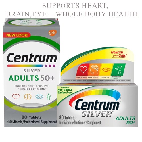 Centrum Silver Adults 50+ Multivitamin 80 Tablets thumbnail 2