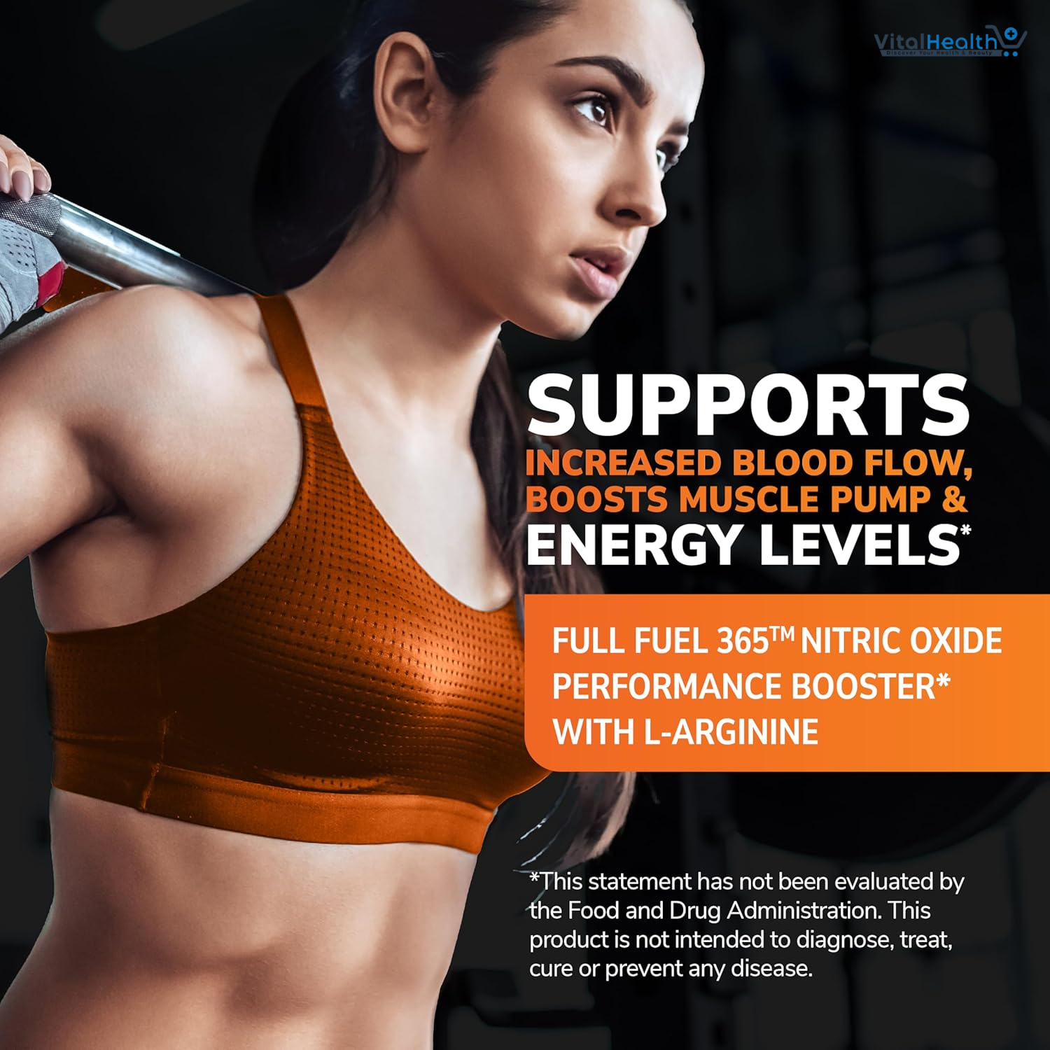 21st Century Full Fuel 365 Nitric Oxide Performance Booster with L-Arginine 120 Capsules thumbnail 4