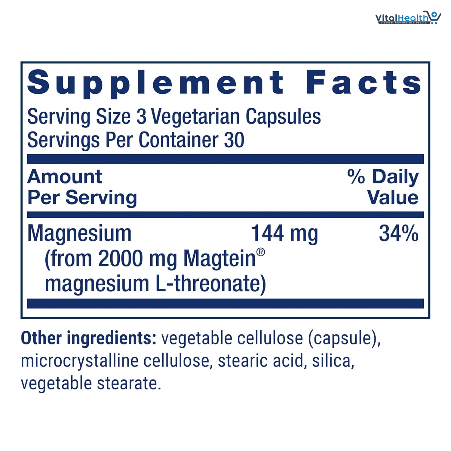 Life Extension Neuro-Mag Magnesium L-Threonate, Memory Health, Quick Thinking, Cognitive Health Support, Vegetarian, Non-GMO, 90 Vegetarian Capsules (144 mg from 2000 mg Magtein magnesium L-threonate thumbnail 2