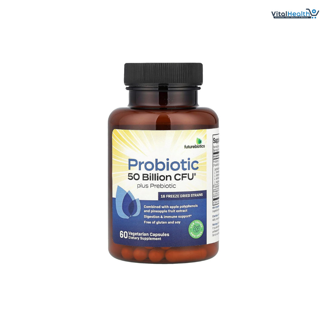 Futurebiotics Probiotic Plus Prebiotic, 60 Vegetarian Capsules thumbnail 3