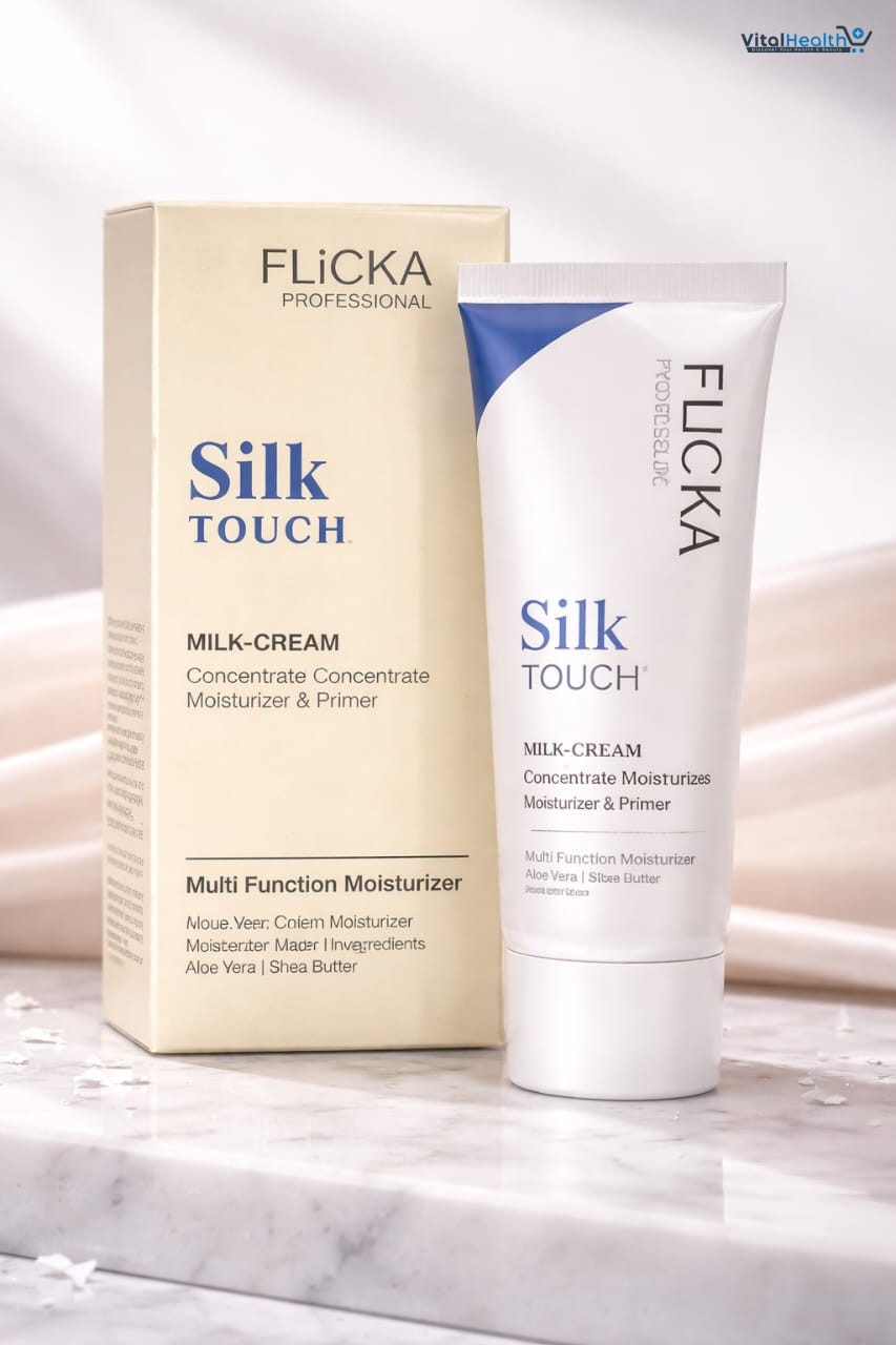 FLiCKA Silk Touch Milk Cream Moisturizer &amp; Primer – 2-in-1 Hydrating Base | Aloe Vera &amp; Shea Butter | Smooth, Long-Lasting Finish thumbnail 3