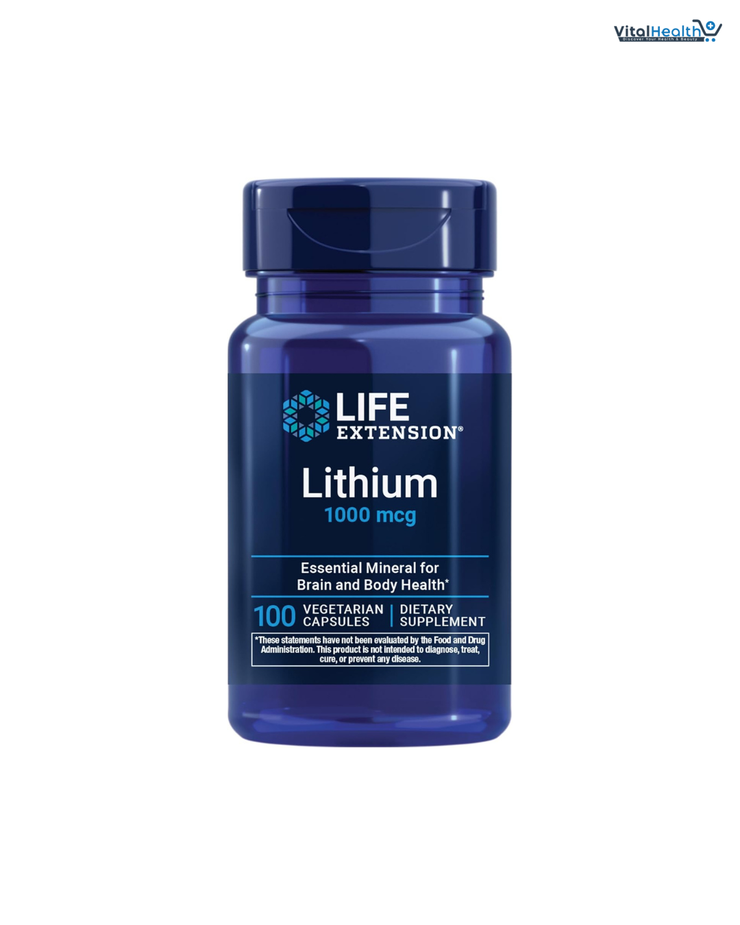 Life Extension Lithium, 1000 mcg – Lithium Orotate – Helps Maintain Cognitive Function &amp; Memory – Low-Dose Formula – Non-GMO, Gluten-Free, Vegetarian – 100 Capsules thumbnail 6