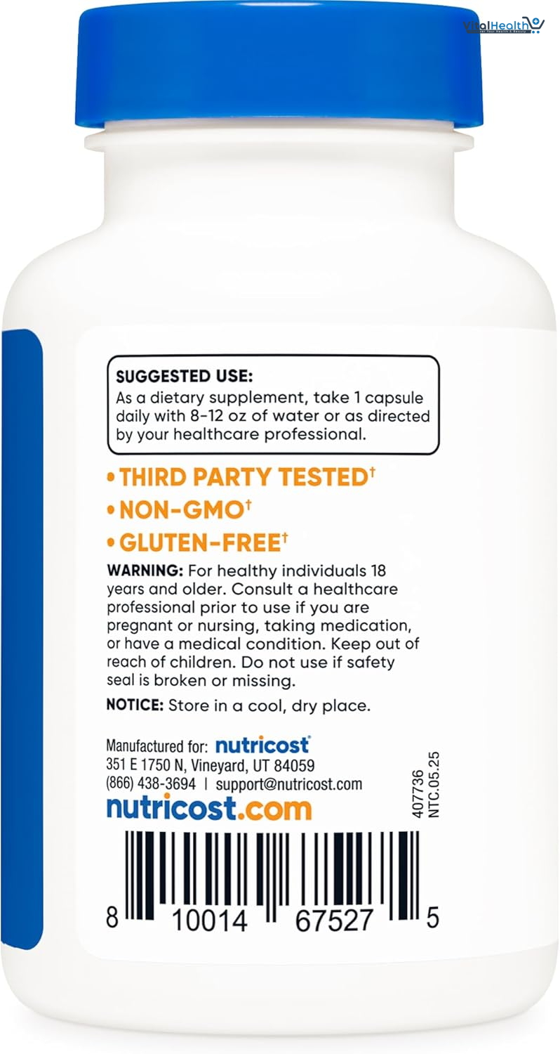 Nutricost Tudca 250mg, 60 Capsules (Tauroursodeoxycholic Acid) 60 Capsules thumbnail 5