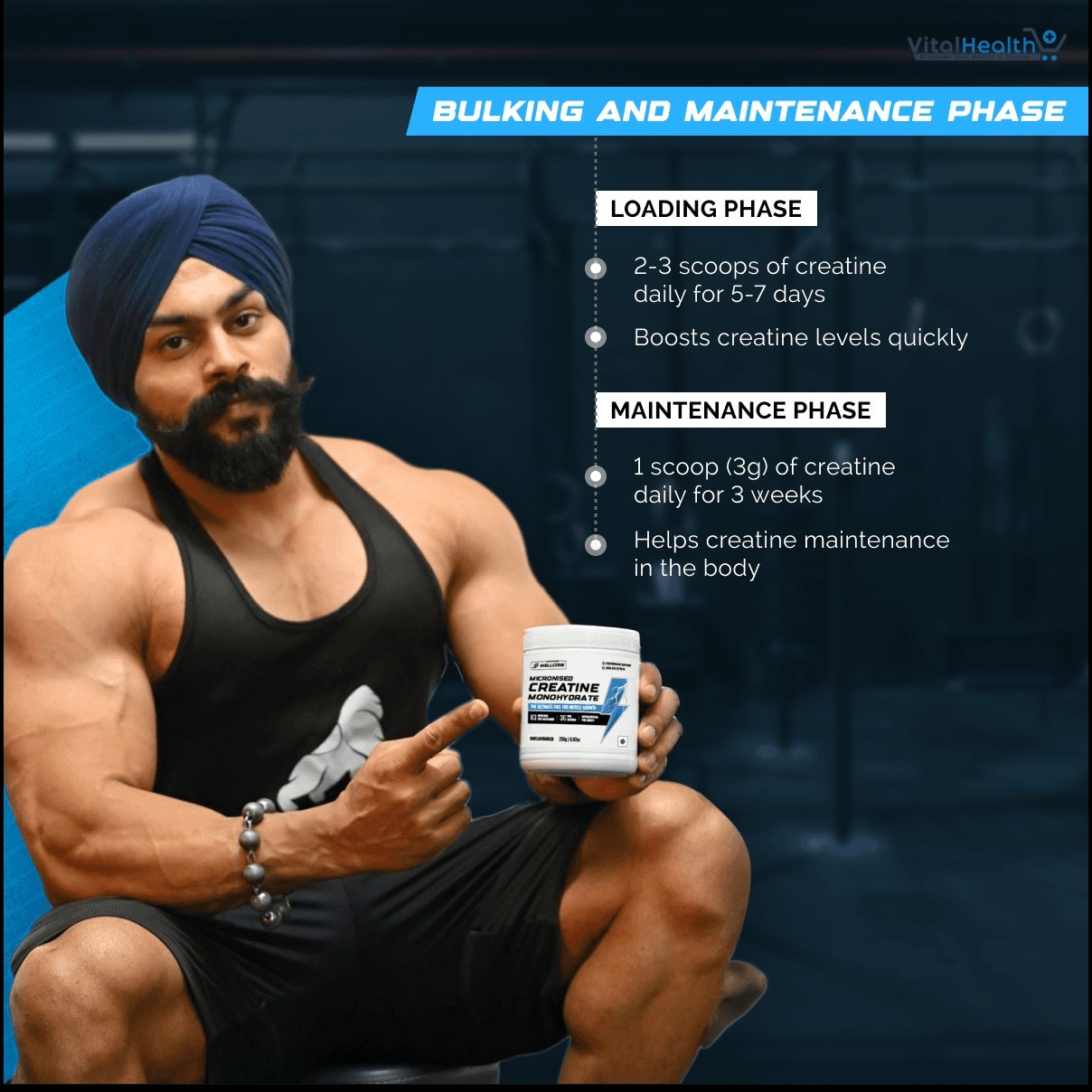 Wellcore Pure Micronised Creatine Powder (83 Servings, Unflavoured) thumbnail 2