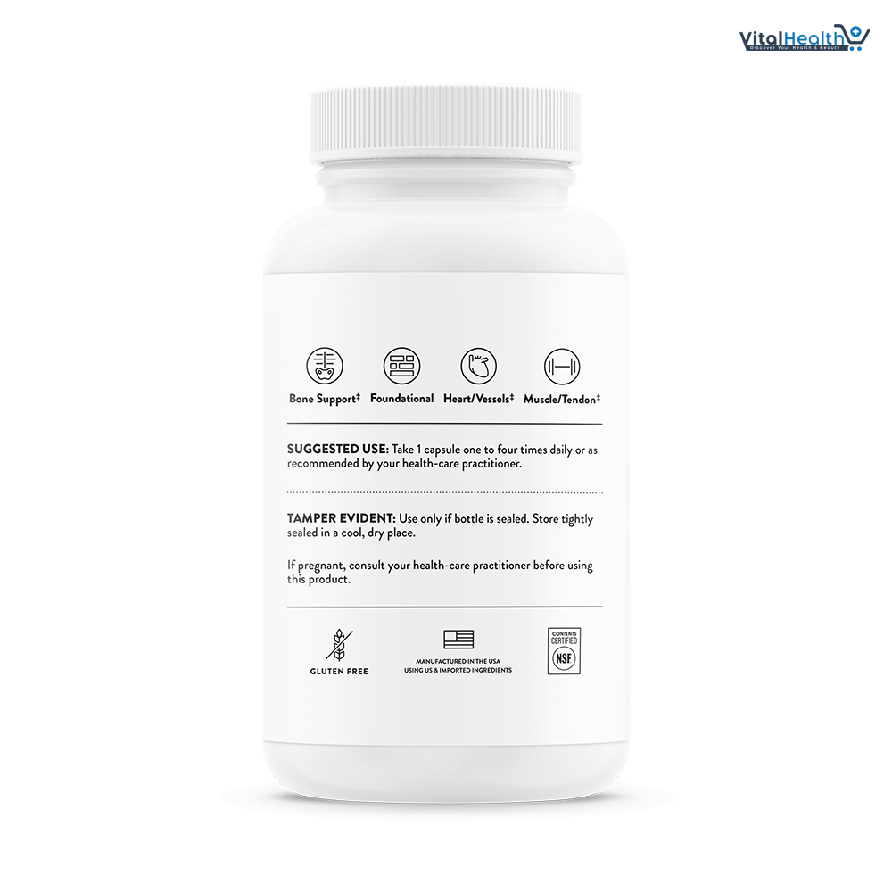 THORNE Magnesium Glycinate 120mg | Chelated Magnesium Capsules 90 Servings thumbnail 5
