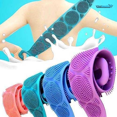 3 In 1 Silicone Bath &amp; Skincare Value Bundle – Shower Brush, Back Scrubber &amp; Face Cleansing Brush Set thumbnail 4