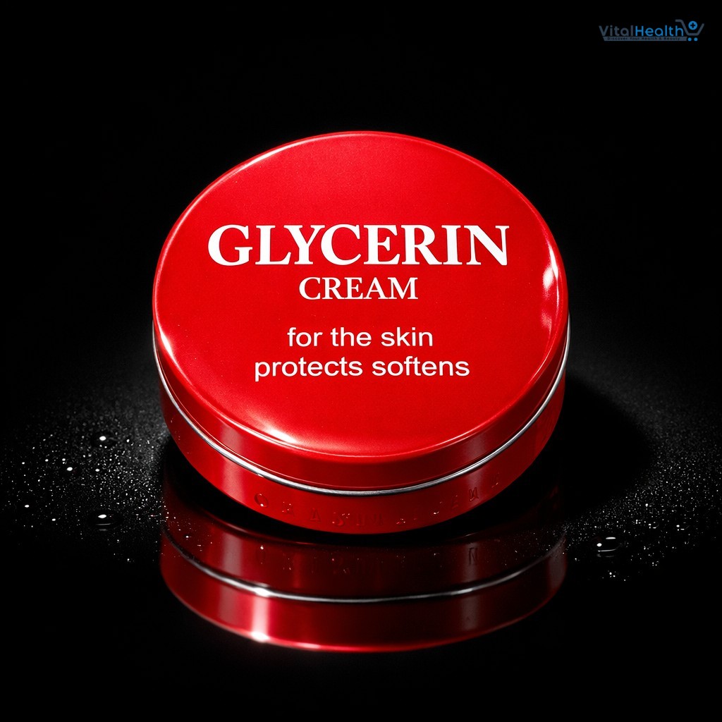 Glycerin Skin Cream Moisturizer | Deep Hydration &amp; Soft Smooth Skin Care | Daily Use Nourishing Cream for Dry &amp; Rough Skin 250 ml thumbnail 2
