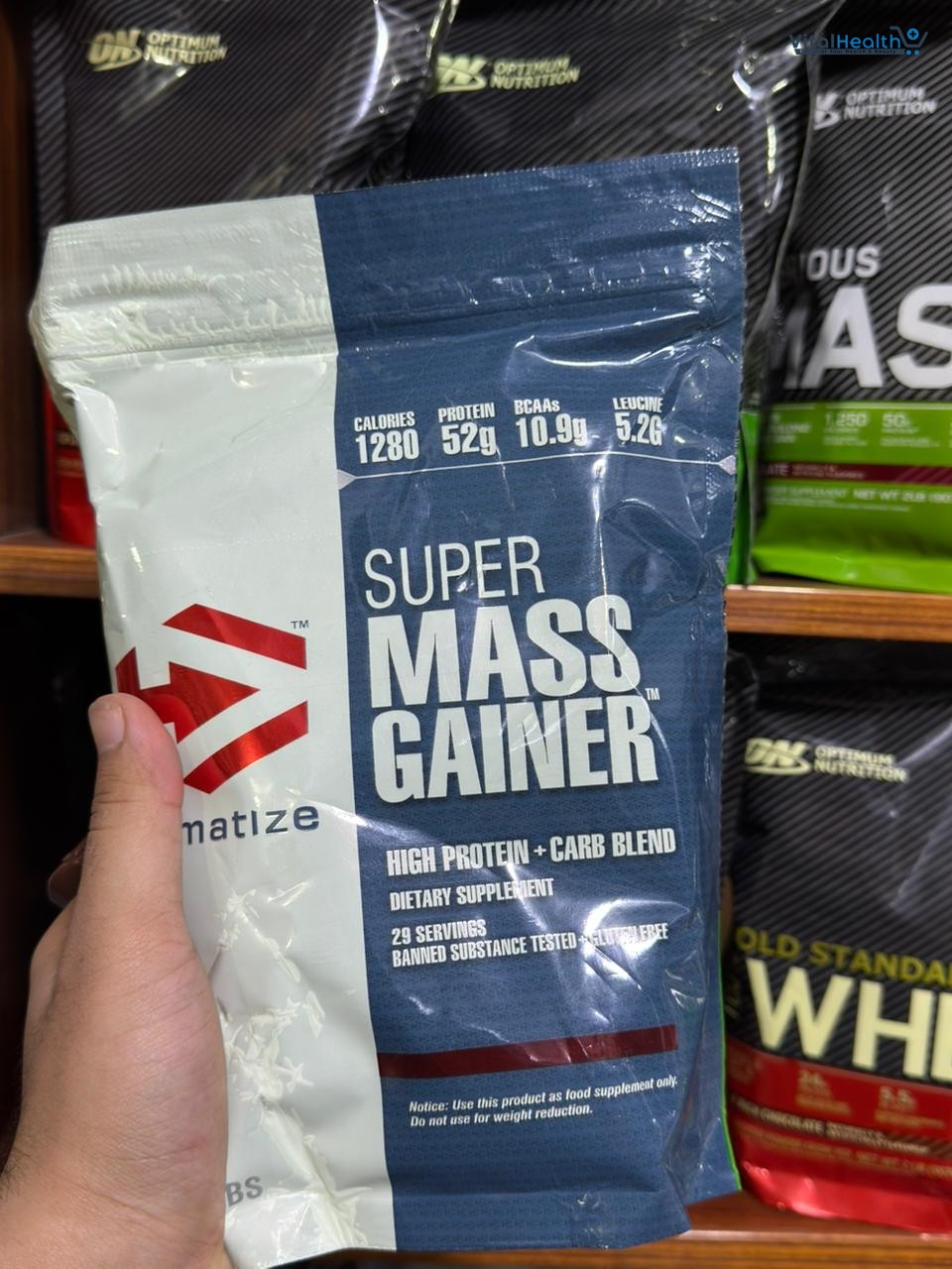 DYMATIZE SUPER MASS GAINER RICH CHOCOLATE- 2lb thumbnail 2