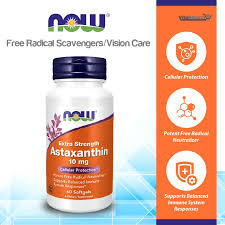 NOW Foods Supplements, Astaxanthin 10mg, Extra Strength,derived from Non-GMO Haematococcus Pluvialis Microalgae and has naturally occurring Lutein, Canthaxanthin and Beta-Carotene, 60 Softgels thumbnail 3