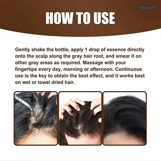 Drakkar Collection Ganoderma Nutrient Natural Darkening Anti-Greying Hair Spray – 30ml thumbnail 2