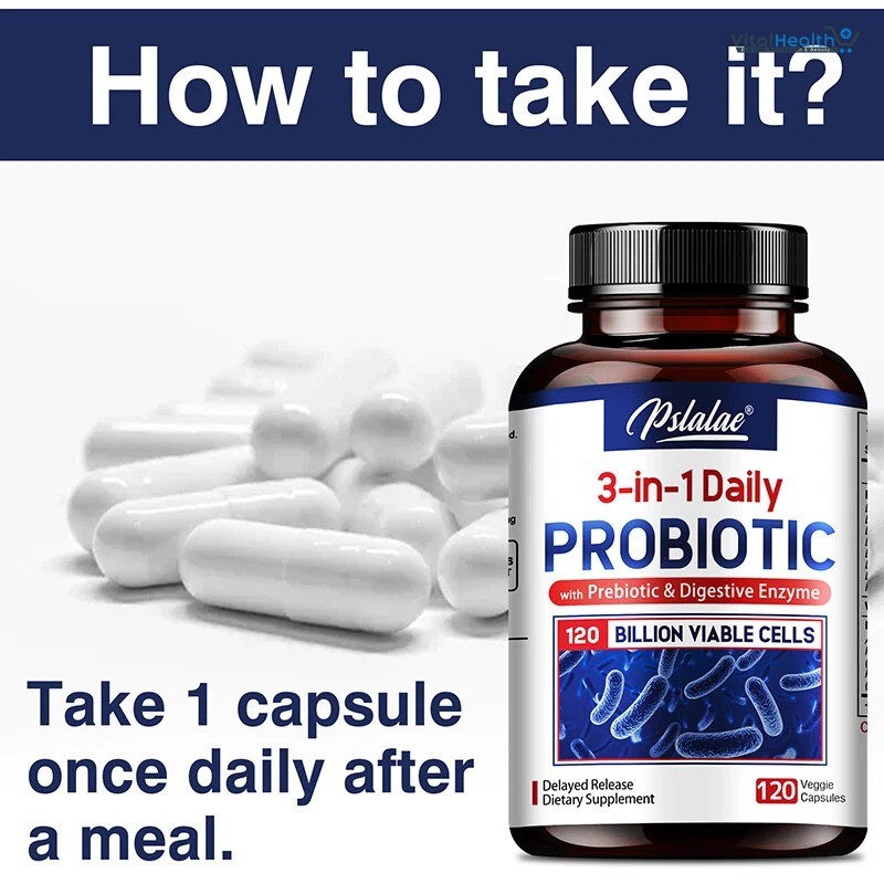 Pslalae Probiotic Capsules - Prebiotics/Probiotics, Digestive Immune Health, Gut Health thumbnail 9