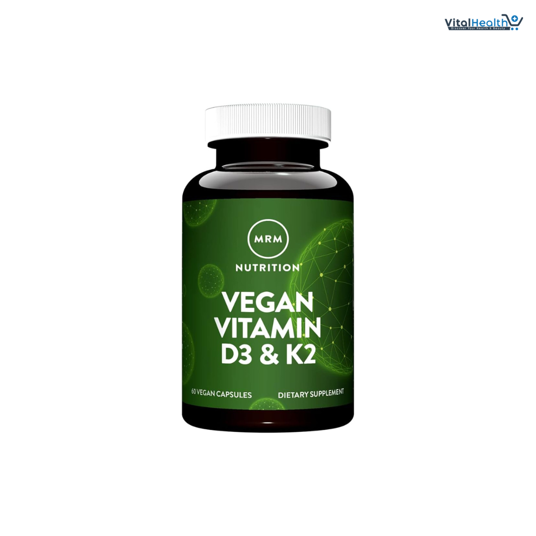 MRM Nuturition Vegan Vitamin D3 &amp; K2 | Bone + Immune Health | Made from lichens | Supports Calcium Absorption | Vegan + Vegetarian Friendly | 60 Servings thumbnail 5
