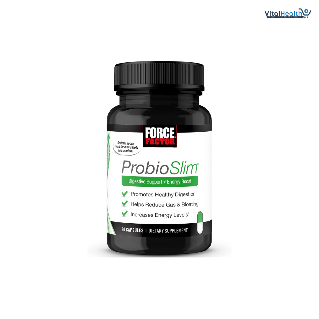 Force Factor ProbioSlim Probiotics for Women and Men, Probiotics for Digestive Health to Reduce Bloating, Gas, &amp; Occasional Diarrhea, with Prebiotics, LactoSpore, &amp; Green Tea for Energy, 30 Capsules thumbnail 7
