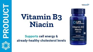 Life Extension Vitamin B3 Niacin 500 Mg - 100 Caps thumbnail 5