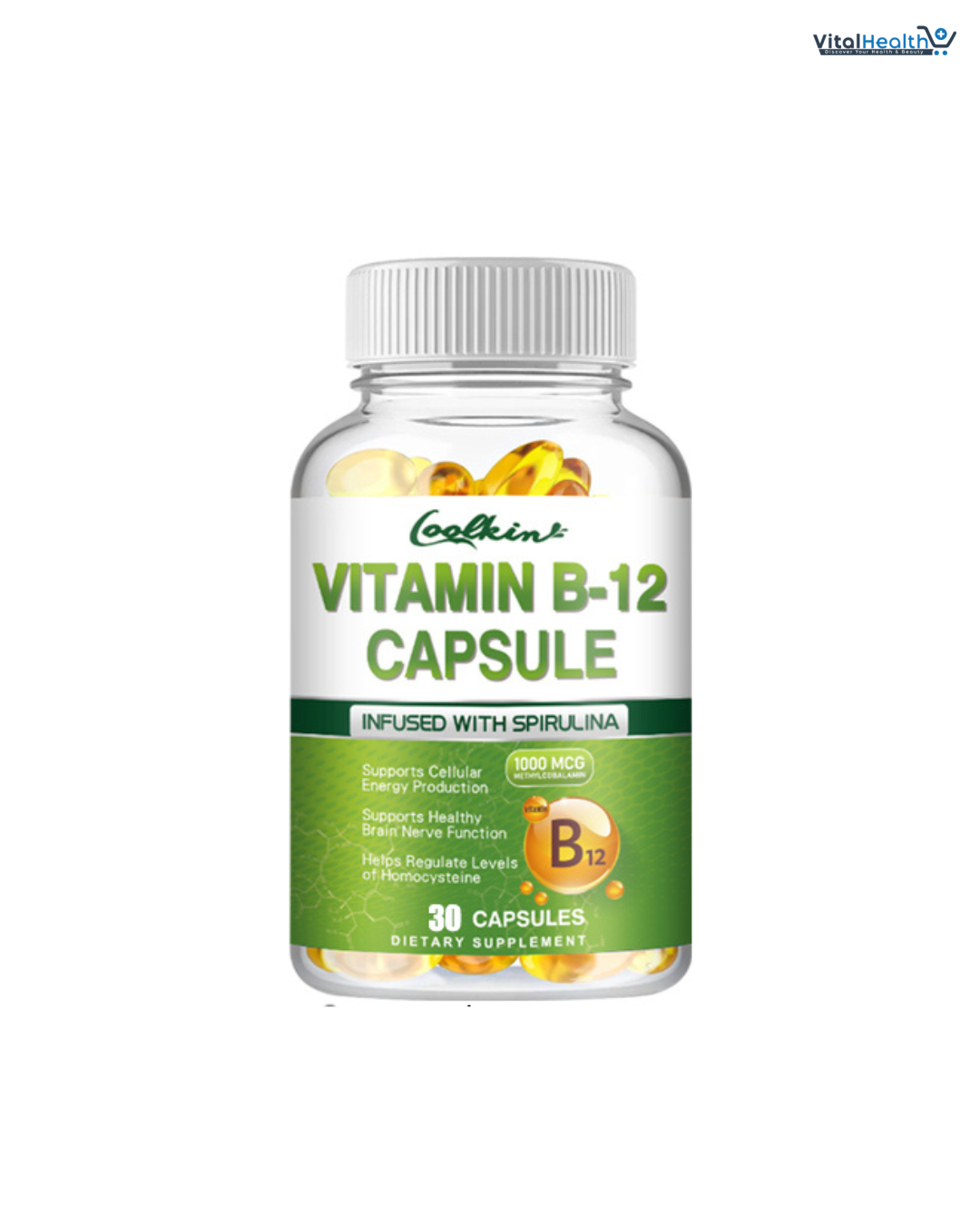 Vitamin B12 Capsules - Methylcobalamin Supplement for Mind, Energy, Brain, Mood, Heart Support - 120 Count thumbnail 5