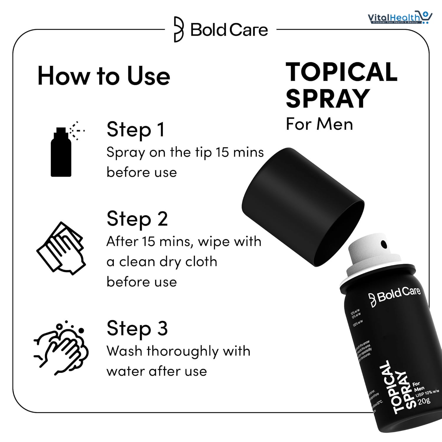 Bold Care Delay Spray For Men 20g thumbnail 6