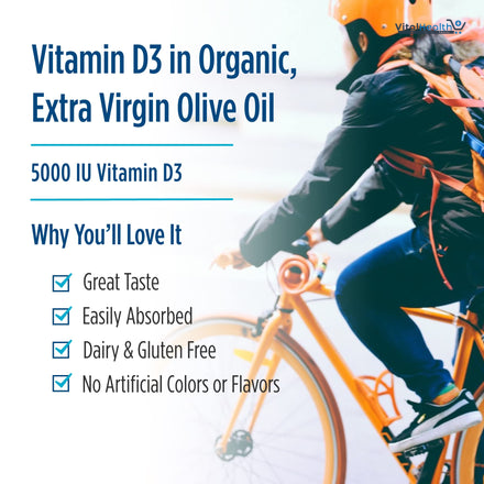 Nordic Naturals Vitamin D3 5000, Orange - 120 Mini Soft Gels - 5000 IU Vitamin D3 - Supports Healthy Bones, Mood &amp; Immune System Function - Non-GMO - 120 Servings thumbnail 2