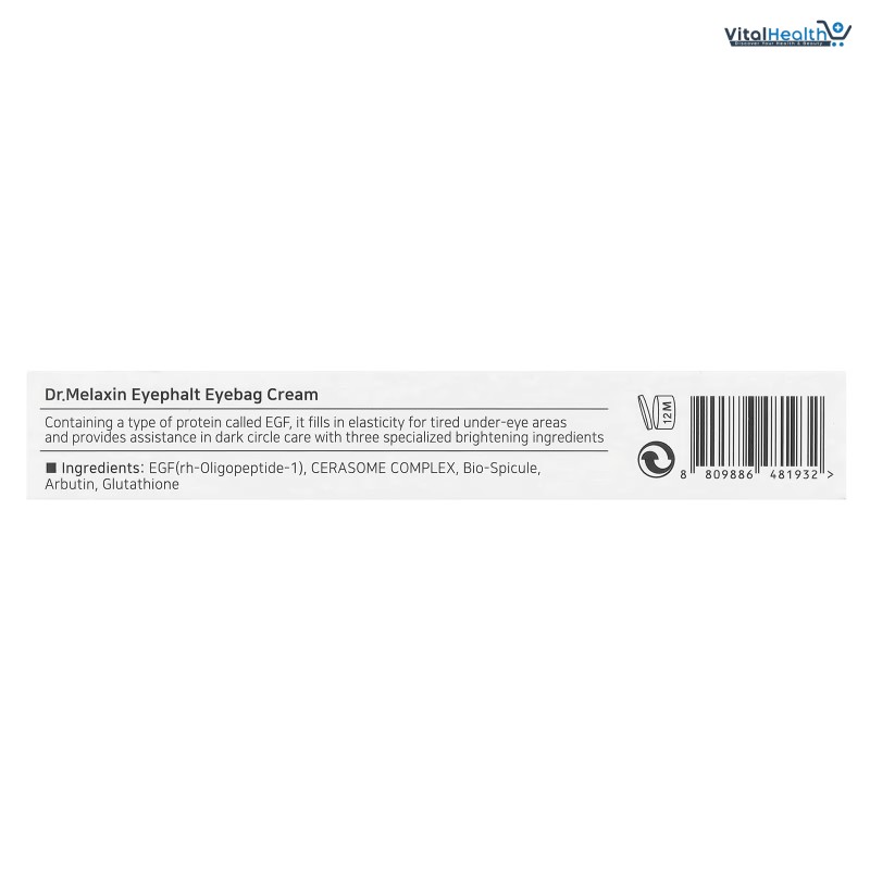 Dr Melaxin Eyephalt Eye Cream for Eyebags Dark Circles Puffiness Treatment Hydrating Under Eye Cream (10g) thumbnail 4