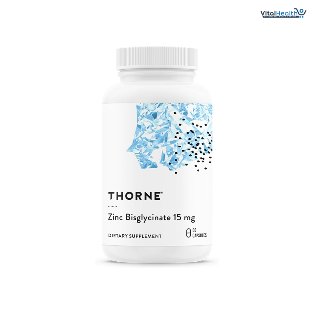 THORNE Zinc Bisglycinate 15 mg 60 Capsules thumbnail 7