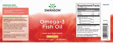 Swanson Omega-3 Fish Oil Heart, Brain, and Joint Support Supplement for Health-Conscious Adults - Lemon Flavor - 180 mg EPA + 120 mg DHA (150 Softgels) thumbnail 4