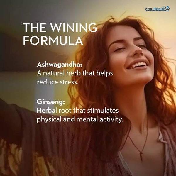 Versus Ashwagandha &amp; Ginseng Extract _ 90 Capsules _ Stress Relief &amp; Memory Booster thumbnail 6
