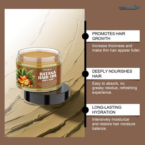 100% Pure Organic Batana Hair Mask Oil 120ml Hair Growth Oil Natural Treatment Nourish Reduce Hair Loss Anti-Breakage Hair Product thumbnail 3