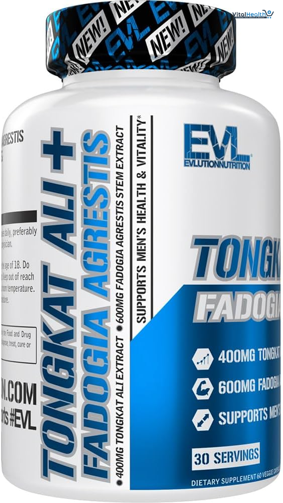 Evlution Nutrition Tongkat Ali + Fadogia Agrestis - Men’s Health + Vitality Support - 400mg Tongkat Ali + 600mg Fadogia Agrestis Stem Extract - Workout Supplement - Vegetarian Capsules - 30 Servings thumbnail 4