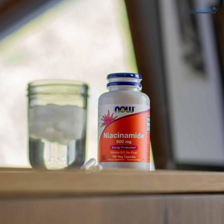 NOW Niacinamide 500mg,100 Capsules thumbnail 5